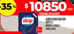 Supermercados DIA Skip jabón líquido para ropa oferta
