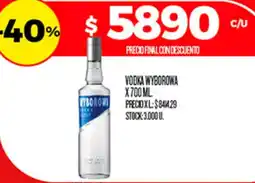 Supermercados DIA Wyborowa vodka oferta