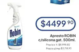 Hergo Robin apresto c/silicona gat. oferta