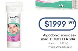 Hergo Doncella algodón discos des- maq. oferta