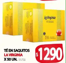 Supermercados Mariano Max La virginia té en saquitos oferta