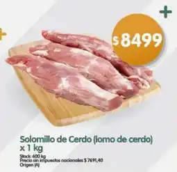 Supermercados Buenos Días Solomillo de Cerdo oferta