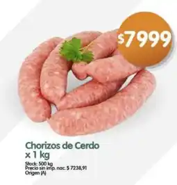 Supermercados Buenos Días Chorizos de Cerdo oferta