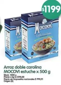Supermercados Buenos Días Arroz doble carolina MOCOVI estuche oferta