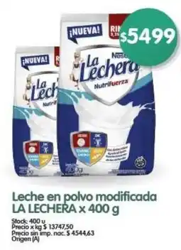 Supermercados Buenos Días Leche en polvo modificada LA LECHERA oferta