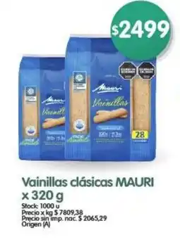 Supermercados Buenos Días Vainillas clásicas MAURI oferta