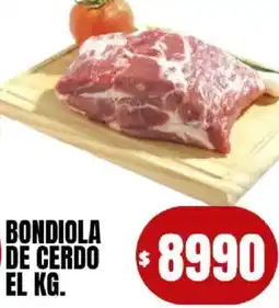 Supermercados Mariano Max Bondiola de cerdo el oferta