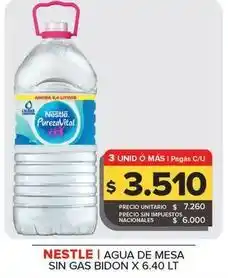 Carrefour Maxi Nestlé - agua de mesa sin gas oferta