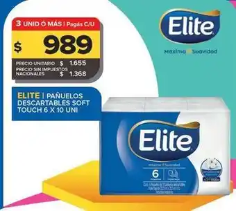 Carrefour Maxi Elite - panuelos descartables soft touch oferta