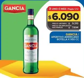 Carrefour Maxi Gancia - aperitivo americano oferta