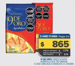 Carrefour Maxi 9 de oro - bizcochos agridulces/de grasa oferta