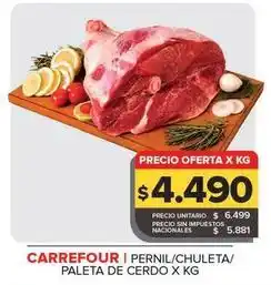 Carrefour Maxi Carrefour - pernil/chuleta/paleta de cerdo oferta