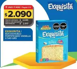 Carrefour Maxi Exquisita - bizcochuelo fortificado vainilla oferta
