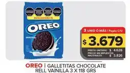 Carrefour Maxi Oreo - galletitas chocolate rell vainilla oferta