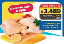 Carrefour Maxi Carrefour - cuatro trasero congelado oferta