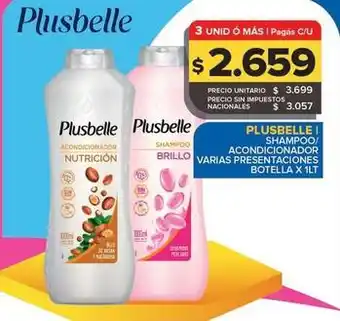 Plusbelle - shampoo/acondicionador