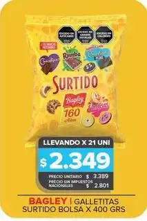 Carrefour Maxi Bagley - galletitas surtido oferta