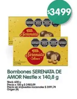 Supermercados Buenos Días Bombones SERENATA DE AMOR Nestle oferta