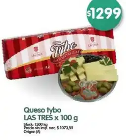 Supermercados Buenos Días Queso tybo LAS TRES oferta