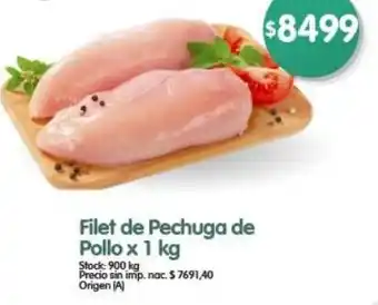 Supermercados Buenos Días Filet de Pechuga de Pollo oferta