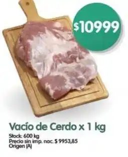 Supermercados Buenos Días Vacío de Cerdo oferta