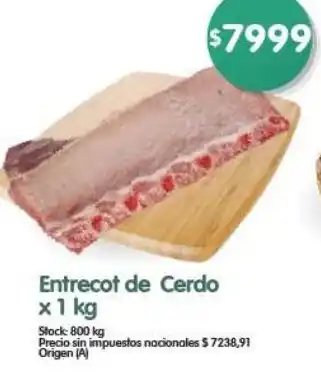 Supermercados Buenos Días Entrecot de Cerdo oferta
