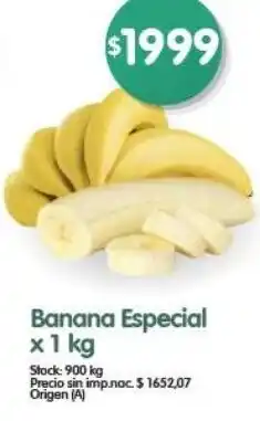Supermercados Buenos Días Banana Especial oferta