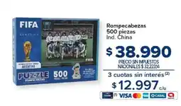 Carrefour Fifa rompecabezas oferta