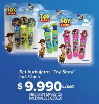 Toy story set burbujeros