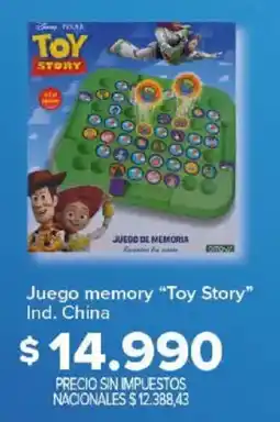 Carrefour Toy story juego de memoria oferta