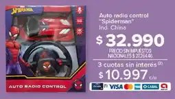 Carrefour Spiderman auto radio control oferta