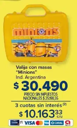 Carrefour Minions valija con masas oferta