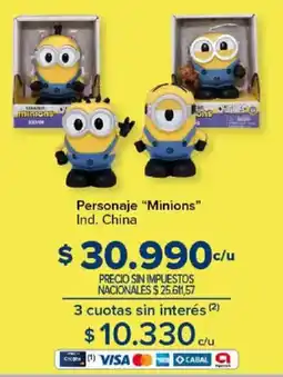 Carrefour Minions personaje oferta