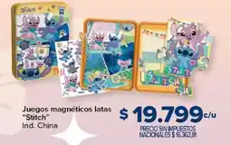 Carrefour Stitch juegos magnéticos latas oferta