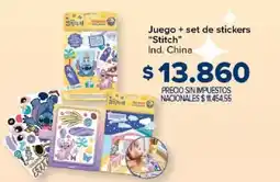 Carrefour Stitch juego + set de stickers oferta