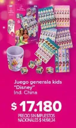 Carrefour Disney juego generala kids oferta
