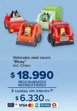 Carrefour Bluey vehículos mini racers oferta