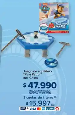 Carrefour Paw patrol juego de equilibrio oferta