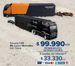 Carrefour Mc Laren/Mercedes camión oferta
