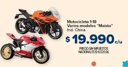 Carrefour Maisto motocicleta 1:18 varios modelos oferta