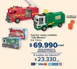 Carrefour City mission camión varios modelos oferta