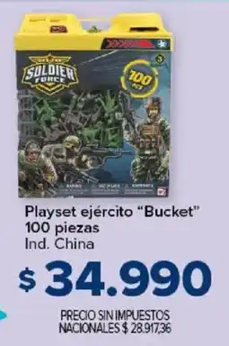 Carrefour Soldier Force playset ejército "Bucket" oferta