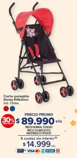 Carrefour Sunny Kikkaboo coche paraguíta oferta