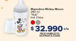 Carrefour Nuk mamadera mickey mouse oferta