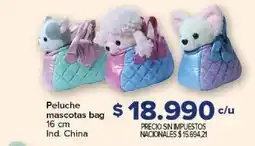 Carrefour Peluche mascotas bag oferta