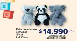 Carrefour Peluche animales sentados oferta