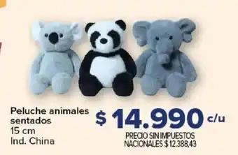 Peluche animales sentados