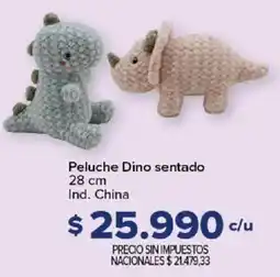 Carrefour Peluche Dino sentado oferta