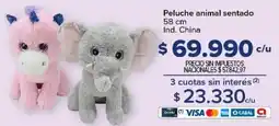 Carrefour Peluche animal sentado oferta