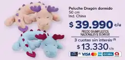 Carrefour Peluche Dragón dormido oferta